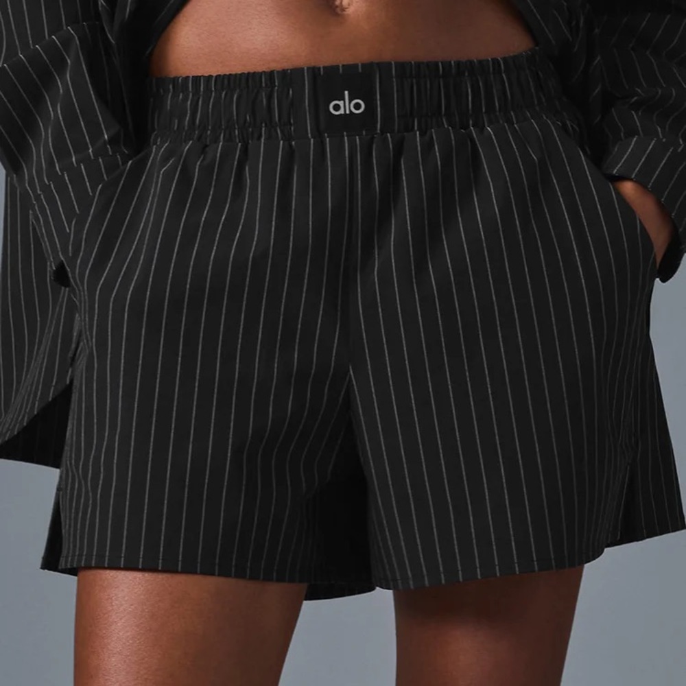 Alo Yoga Daylight Pinstripe Boxer Short